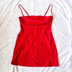 Urban Outfitters Cowl Neck Satin Dress (Size: L)